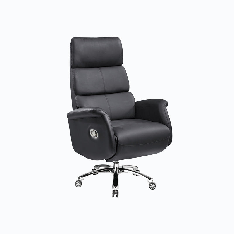 High Back Office Chair Rotatable Upholstered Desk Chair with Wheels