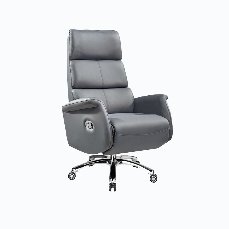 High Back Office Chair Rotatable Upholstered Desk Chair with Wheels