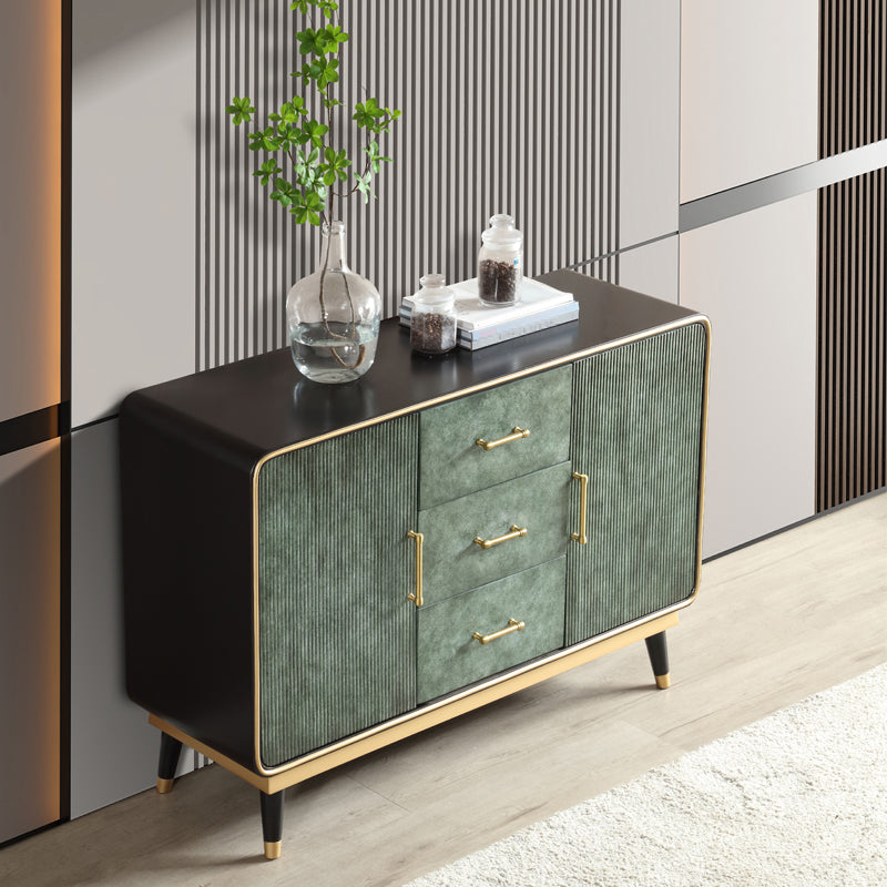 Solid Wood Chest with Metal Legs Chest with Drawers for Bedroom