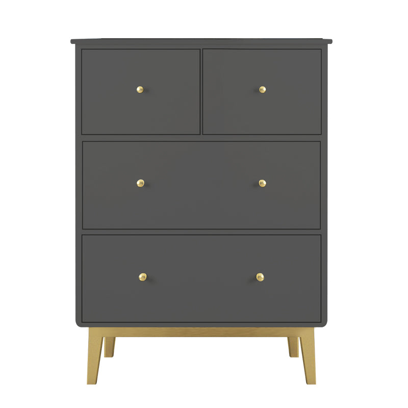 Contemporary Chest with 4 Legs Wood Storage Chest with Drawers for Home/Office