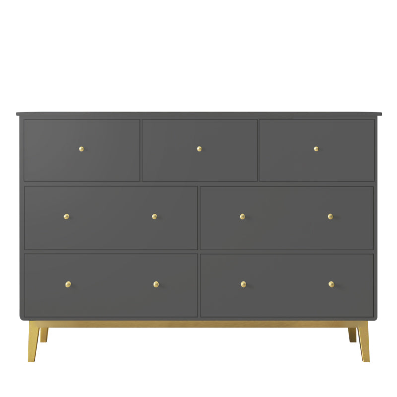 Contemporary Chest with 4 Legs Wood Storage Chest with Drawers for Home/Office