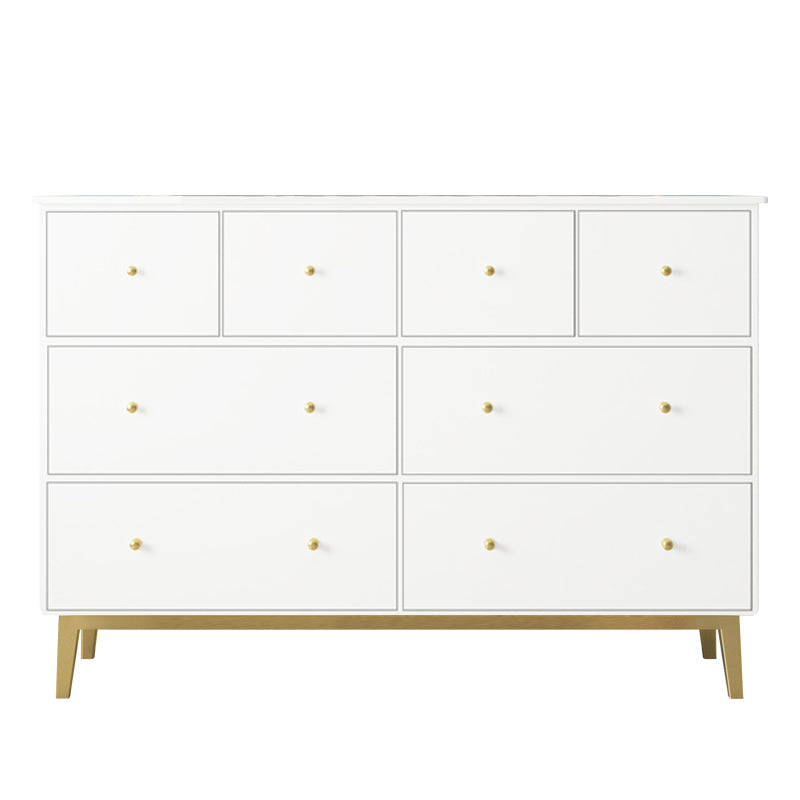 Contemporary Chest with 4 Legs Wood Storage Chest with Drawers for Home/Office