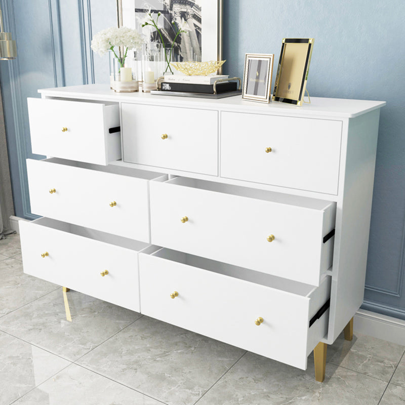 Contemporary Chest with 4 Legs Wood Storage Chest with Drawers for Home/Office