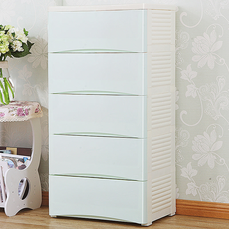 Contemporary Lingerie Chest Plastic Storage Chest with Drawers for Bedroom