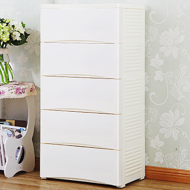 Contemporary Lingerie Chest Plastic Storage Chest with Drawers for Bedroom