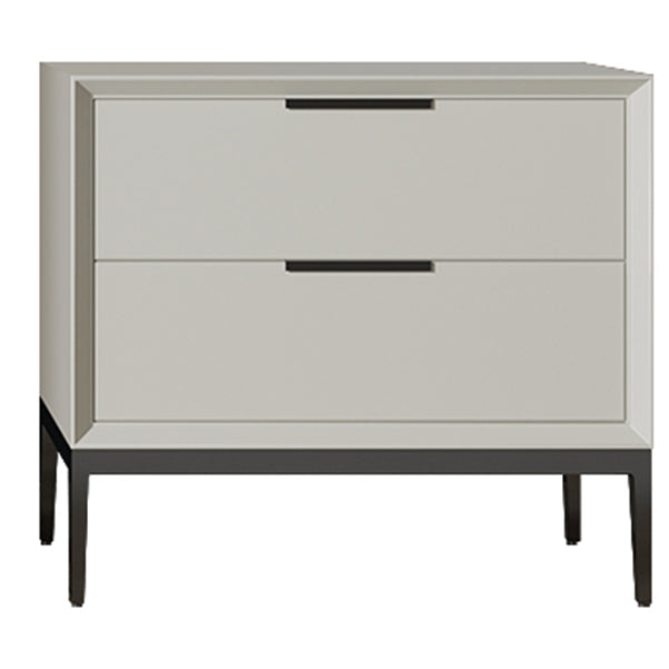 Leather Chest with Metal Legs Vertical Storage Chest with Drawers for Bedroom