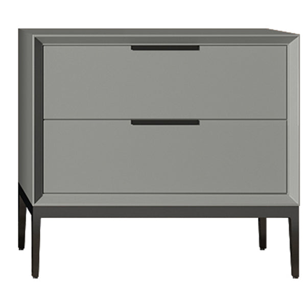 Leather Chest with Metal Legs Vertical Storage Chest with Drawers for Bedroom