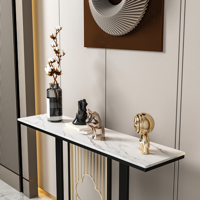 Contemporary Console Table with Stain Resistant Pedestal Top