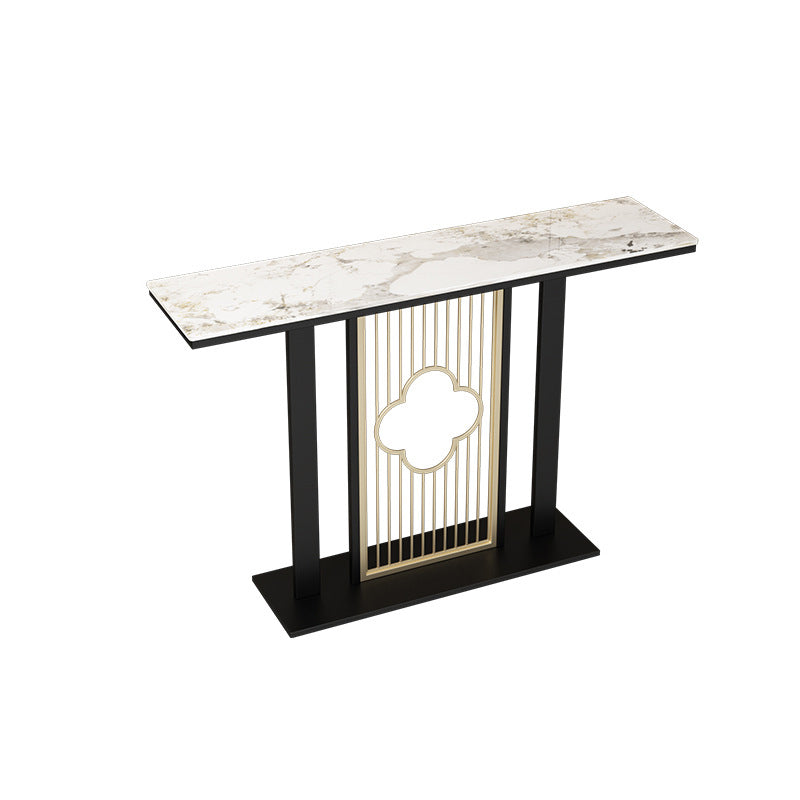 Contemporary Console Table with Stain Resistant Pedestal Top