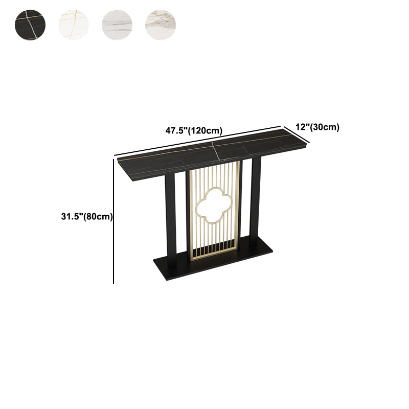 Contemporary Console Table with Stain Resistant Pedestal Top