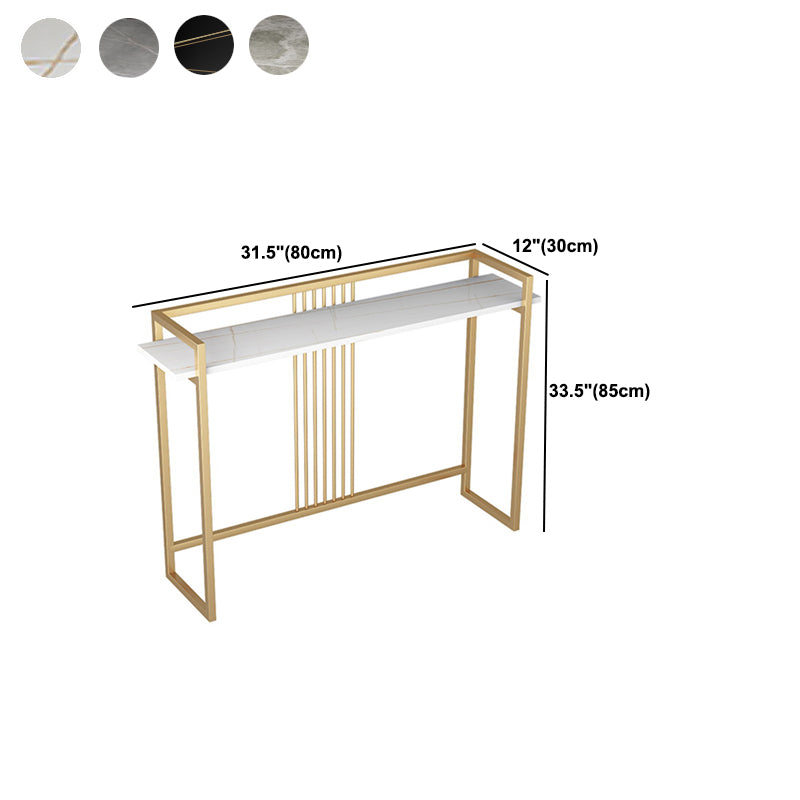 33.5 inch H Console Table Ironcraft Console Table with Trestle Base