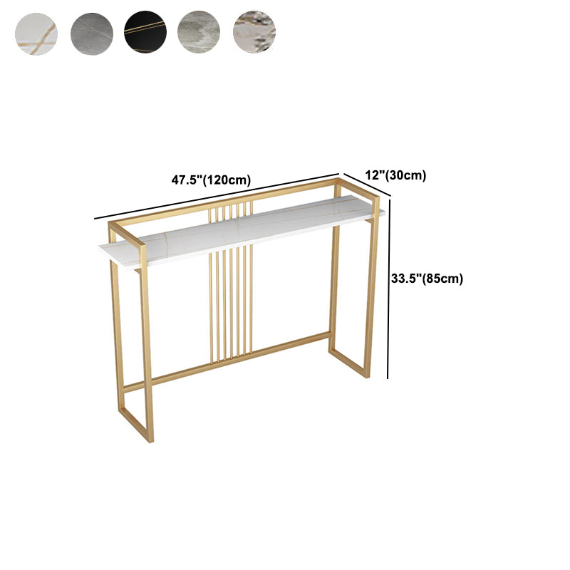 33.5 inch H Console Table Ironcraft Console Table with Trestle Base