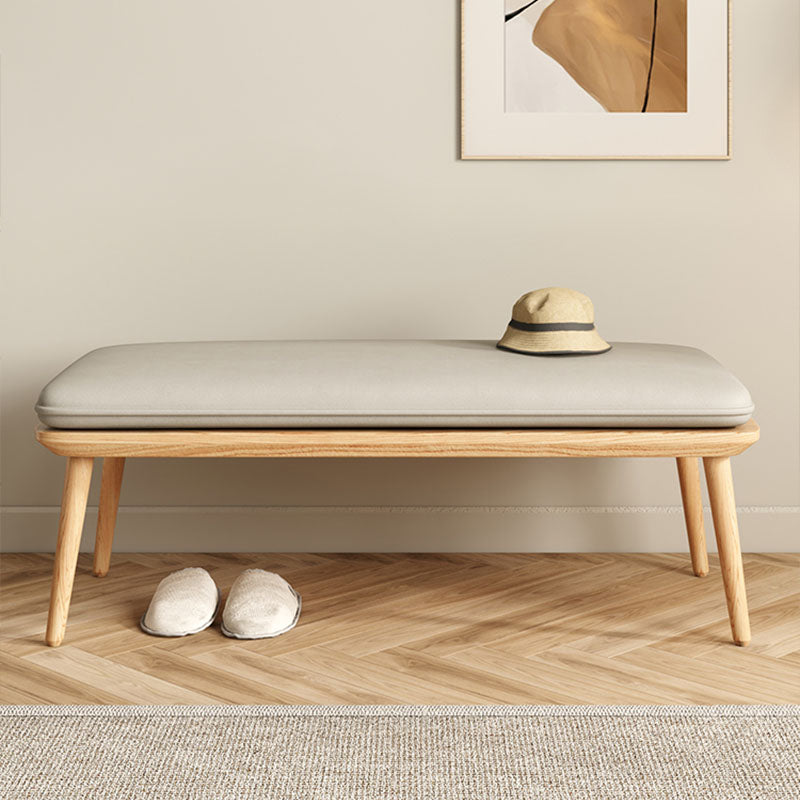 Modern Bench, Upholstery Included Dining Bench with Woog Legs