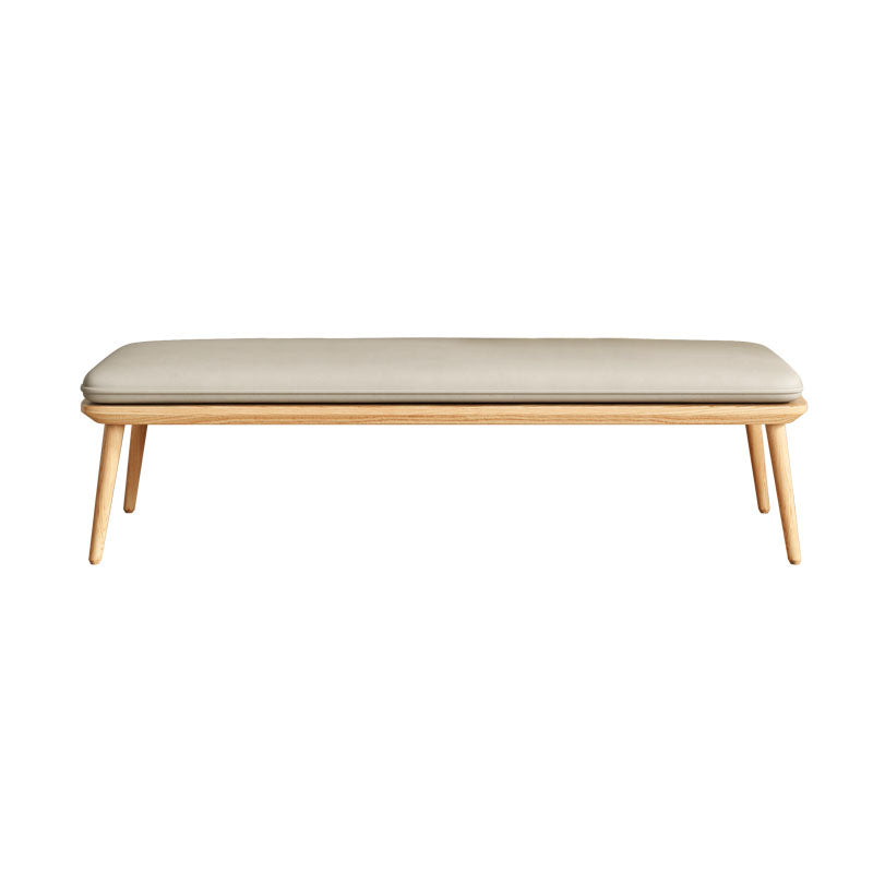 Modern Bench, Upholstery Included Dining Bench with Woog Legs