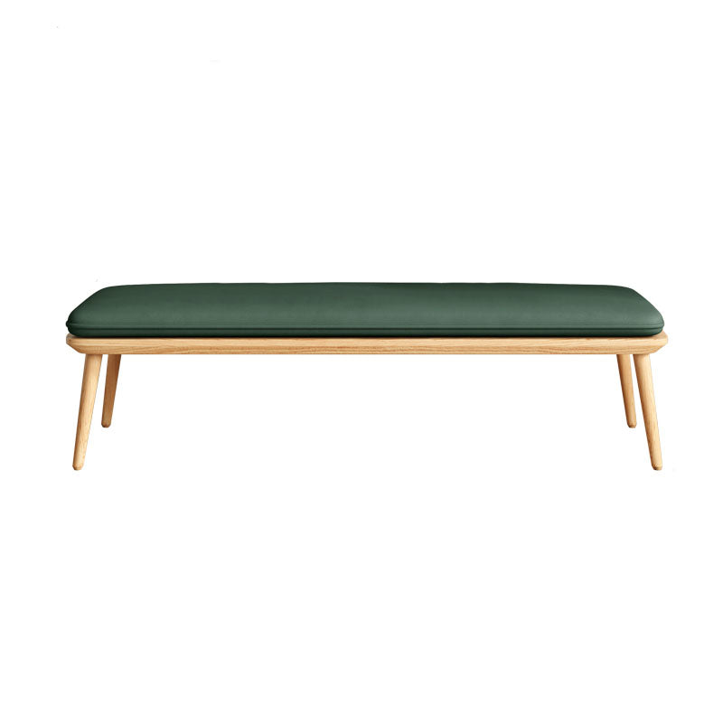 Modern Bench, Upholstery Included Dining Bench with Woog Legs