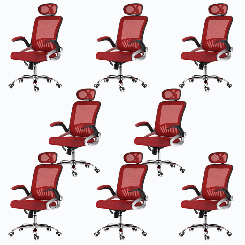 Mesh Office Chair Modern Height Adjustable Task Chair with Wheels