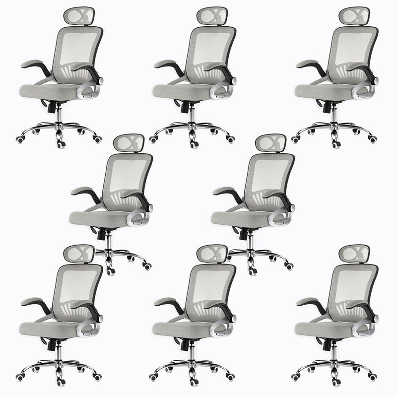 Mesh Office Chair Modern Height Adjustable Task Chair with Wheels