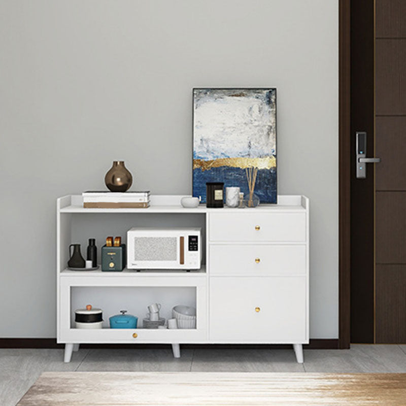 Door and Drawer Sideboard Modern Engineered Wood Sideboard for Dining Room