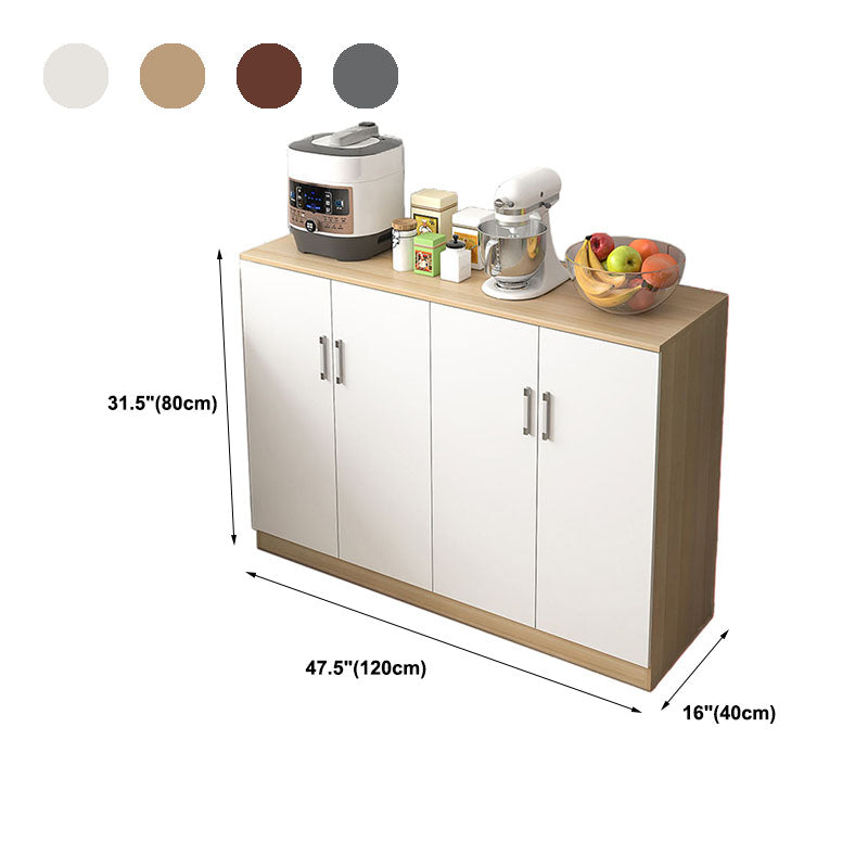 Engineered Wood Door Sideboard Contemporary Side Board for Dining Room