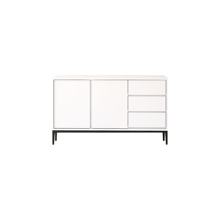 Sintered Stone Top Server Glam Style Buffet Sideboard with Door and Drawer