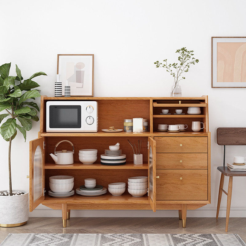 Solid Wood Modern Style Sideboard Door and Chair Sideboard for Kitchen