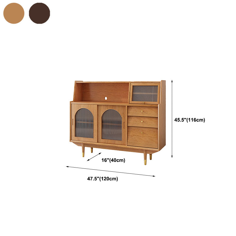 Solid Wood Modern Style Sideboard Door and Chair Sideboard for Kitchen