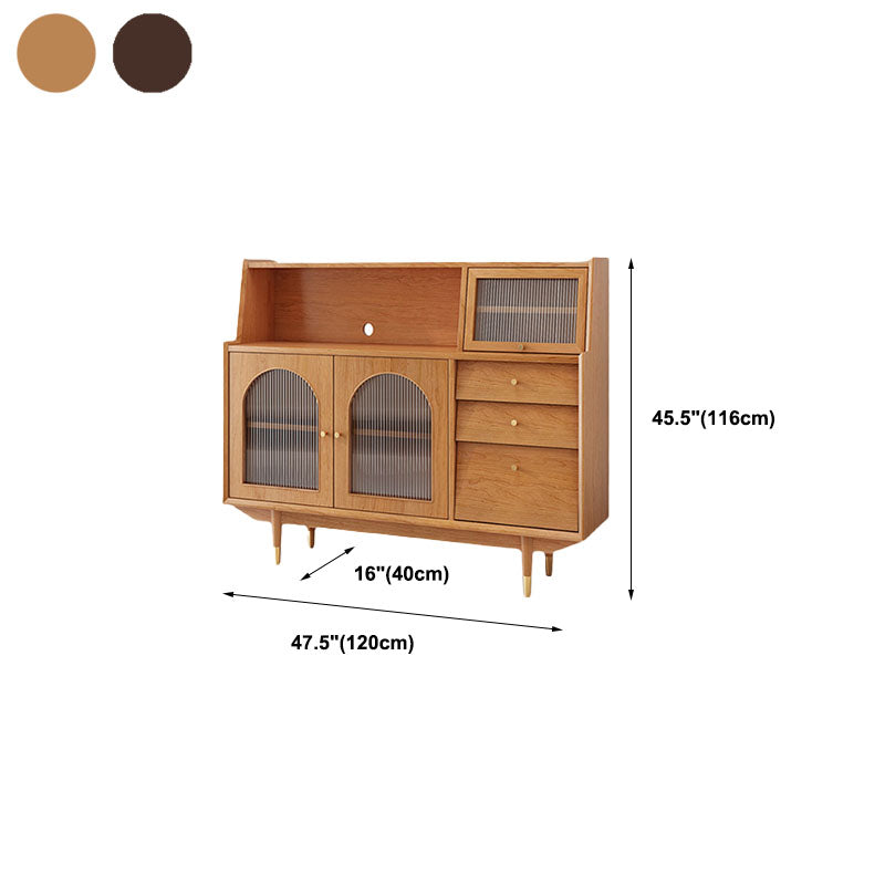 Solid Wood Modern Style Sideboard Door and Chair Sideboard for Kitchen