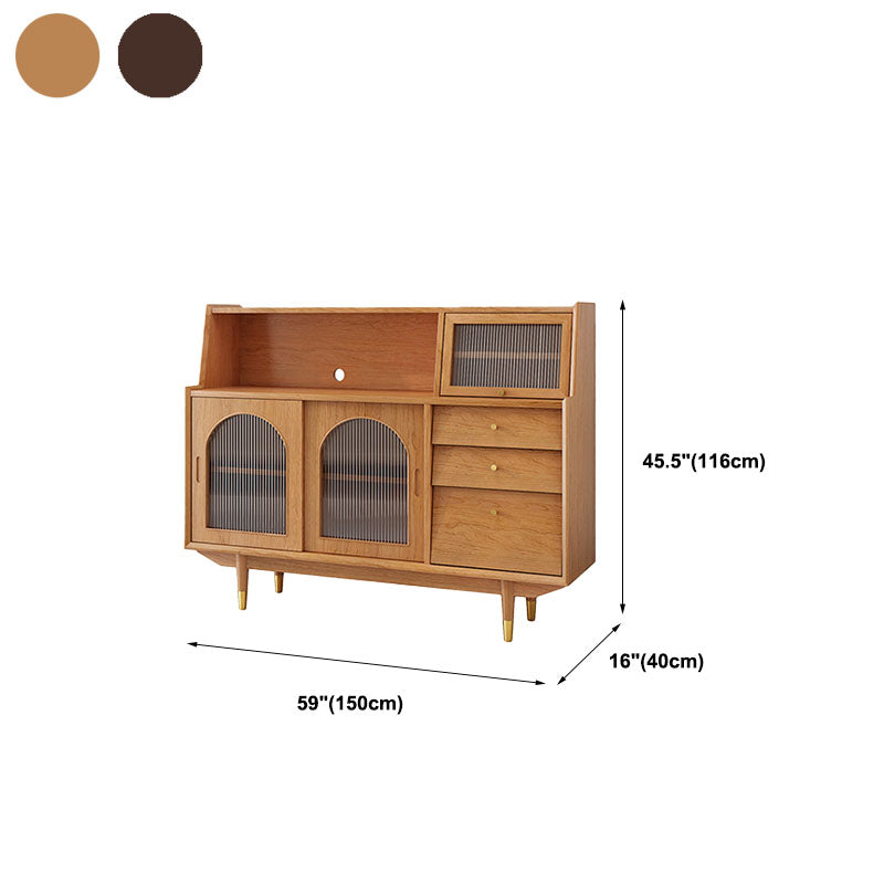 Solid Wood Modern Style Sideboard Door and Chair Sideboard for Kitchen