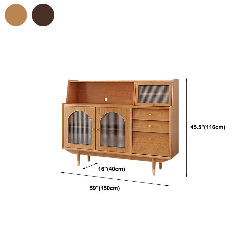 Solid Wood Modern Style Sideboard Door and Chair Sideboard for Kitchen