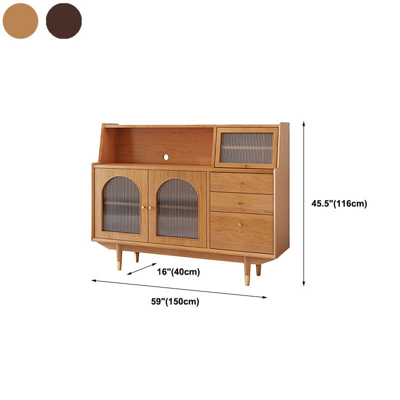 Solid Wood Modern Style Sideboard Door and Chair Sideboard for Kitchen