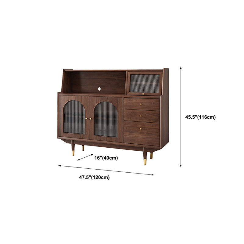 Solid Wood Modern Style Sideboard Door and Chair Sideboard for Kitchen