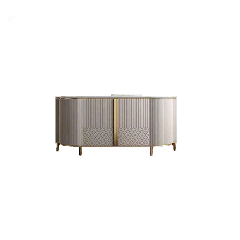 Glam Style Buffet Sideboard Stone Top Server with Door for Home