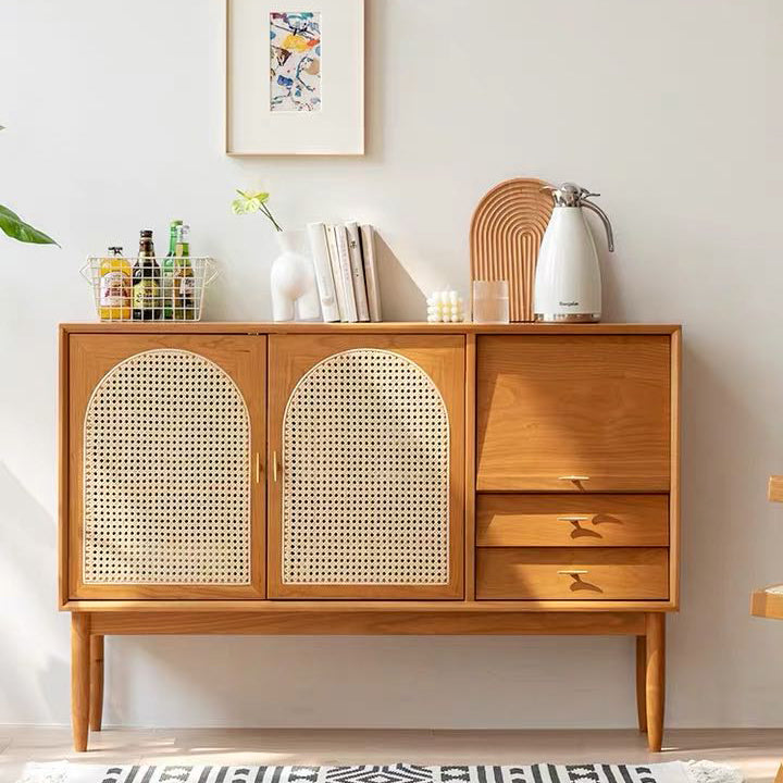 Wood Kitchen Buffet Sideboard Drawer and 2-Door Dining Sideboard