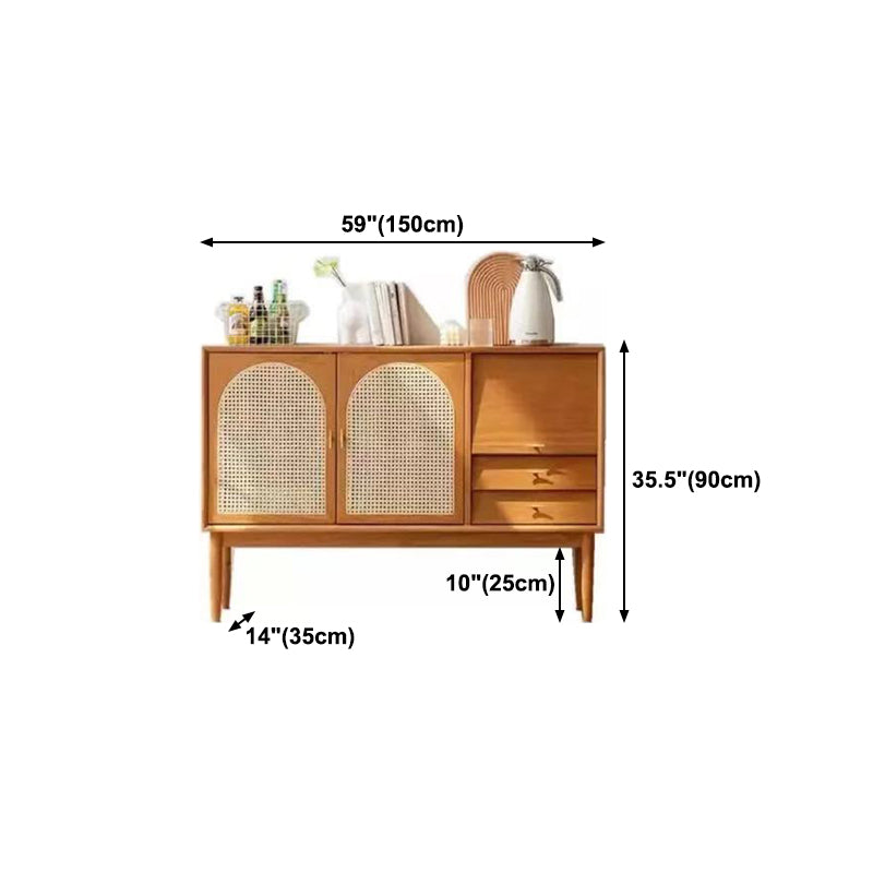 Wood Kitchen Buffet Sideboard Drawer and 2-Door Dining Sideboard