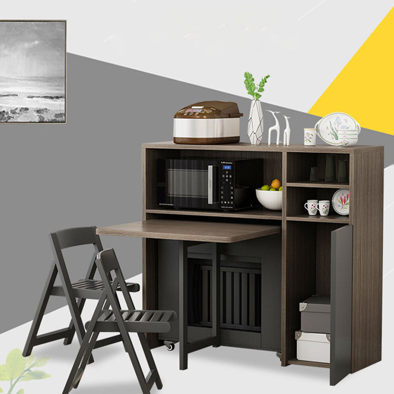 Modern MDF 1-Door Sideboard 45.5"H Buffet Server for Dining Room