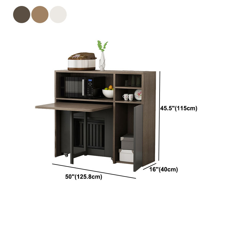 Modern MDF 1-Door Sideboard 45.5"H Buffet Server for Dining Room