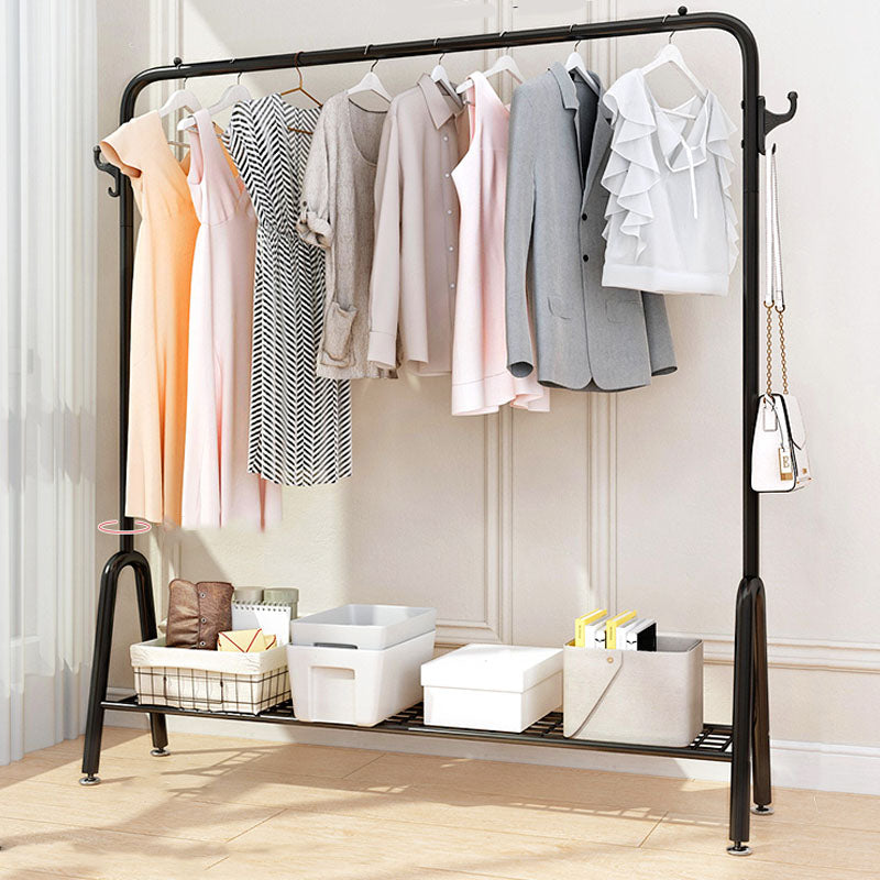 Coat Rack Storage Shelf Metal Hanging Hook Hall Stand Living Room