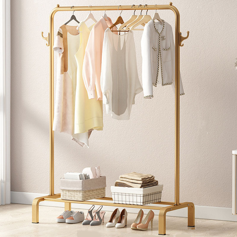 Coat Rack Storage Shelf Metal Hanging Hook Hall Stand Living Room