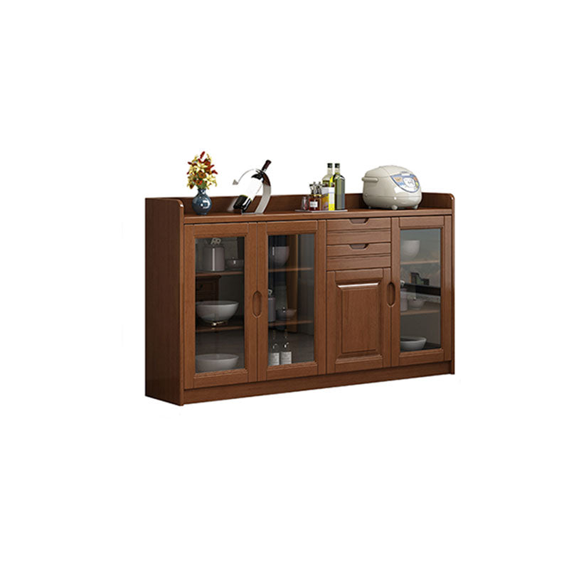 Rubber Wood Contemporary Style Sideboard Dining Room Sideboard