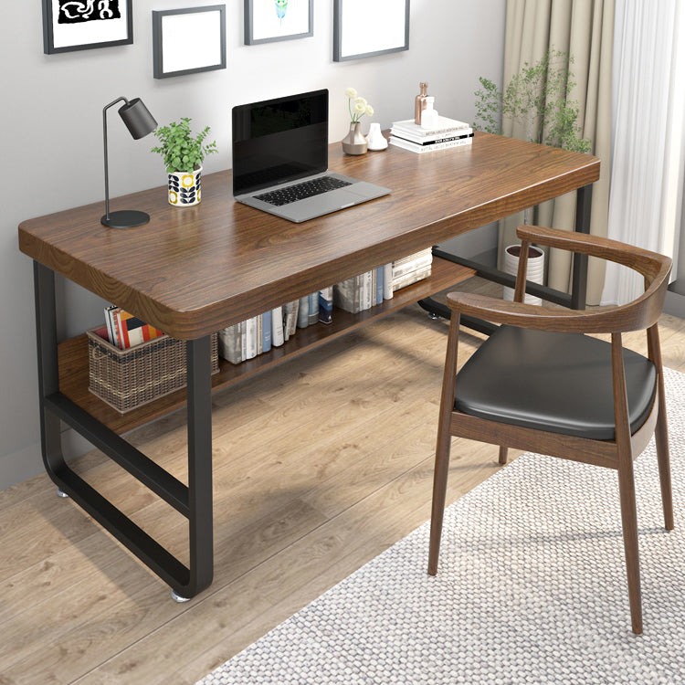 Industrial Rectangular Writing Desk Solid Wood Desk for Office