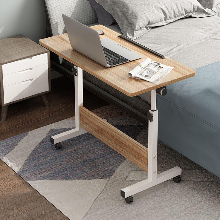 Wooden Contemporary Folding Desk Hight Adjustable Desk with Caster Wheels