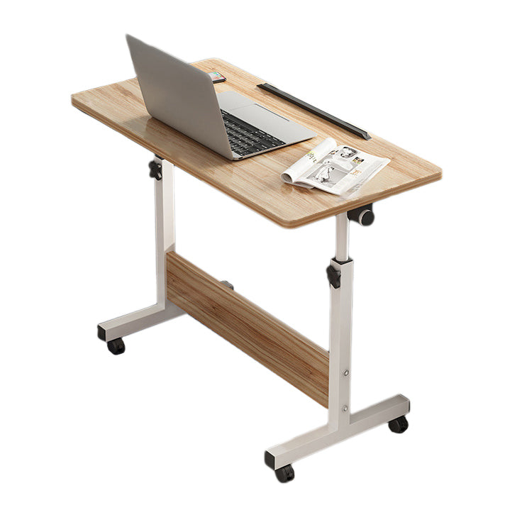 Wooden Contemporary Folding Desk Hight Adjustable Desk with Caster Wheels