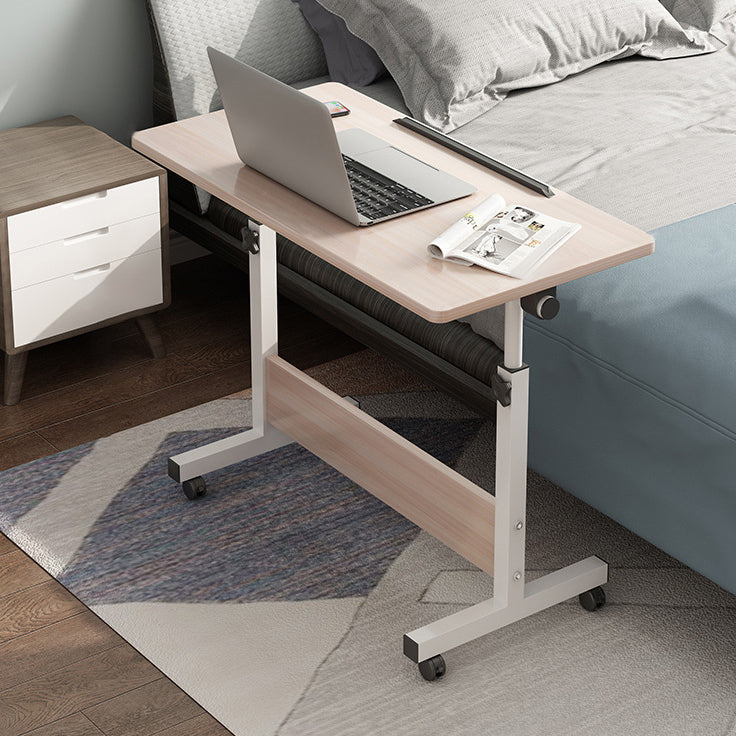 Wooden Contemporary Folding Desk Hight Adjustable Desk with Caster Wheels