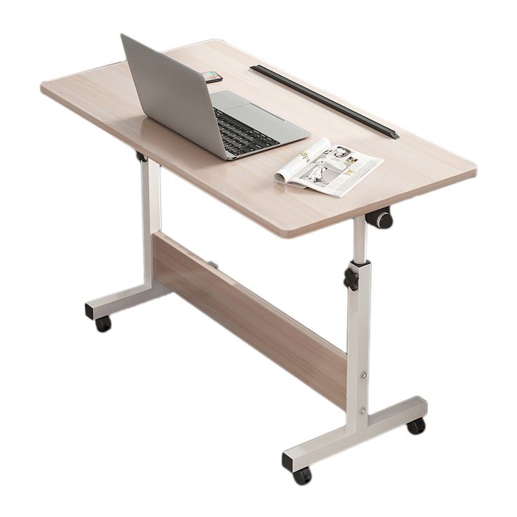 Wooden Contemporary Folding Desk Hight Adjustable Desk with Caster Wheels