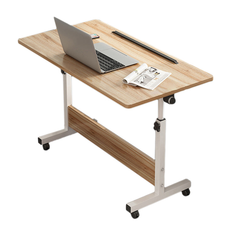 Wooden Contemporary Folding Desk Hight Adjustable Desk with Caster Wheels