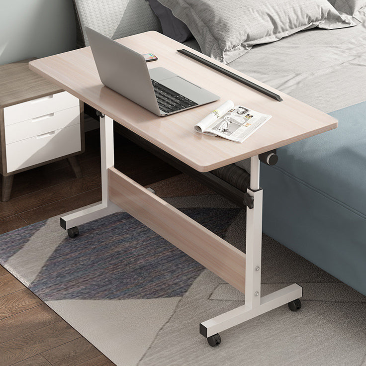 Wooden Contemporary Folding Desk Hight Adjustable Desk with Caster Wheels