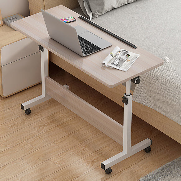 Wooden Contemporary Folding Desk Hight Adjustable Desk with Caster Wheels