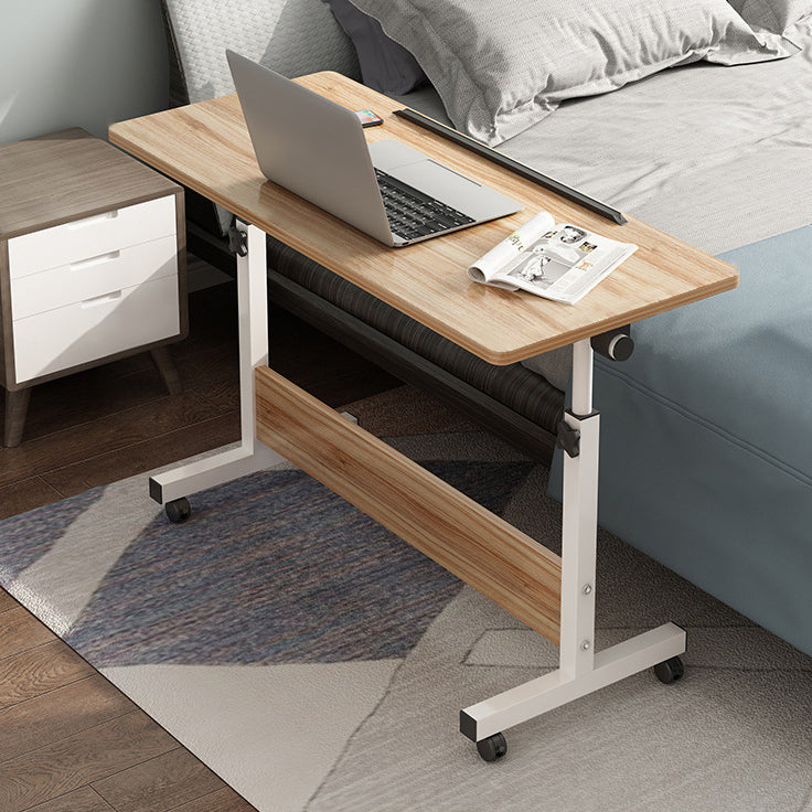 Wooden Contemporary Folding Desk Hight Adjustable Desk with Caster Wheels