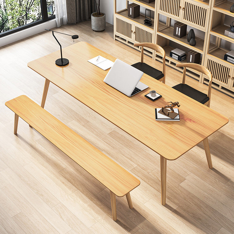 Contemporary Style Writing Desk Solid Wood Meeting Office Desk