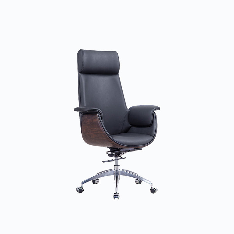 Metal Frame Office Chair Upholstered Arm High / Mid Back Task Chair with Wheels